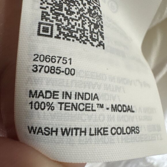 Prana Women's M  Fernie Wide Leg Jumpsuit Swim Coverup Gauzy White NWT 9700 - Picture 14 of 16